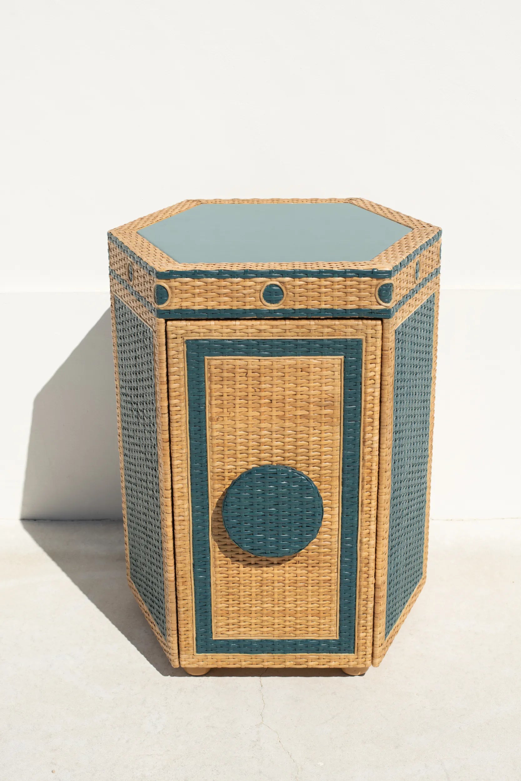 The Dunmore Nightstand, Atlantic Blue