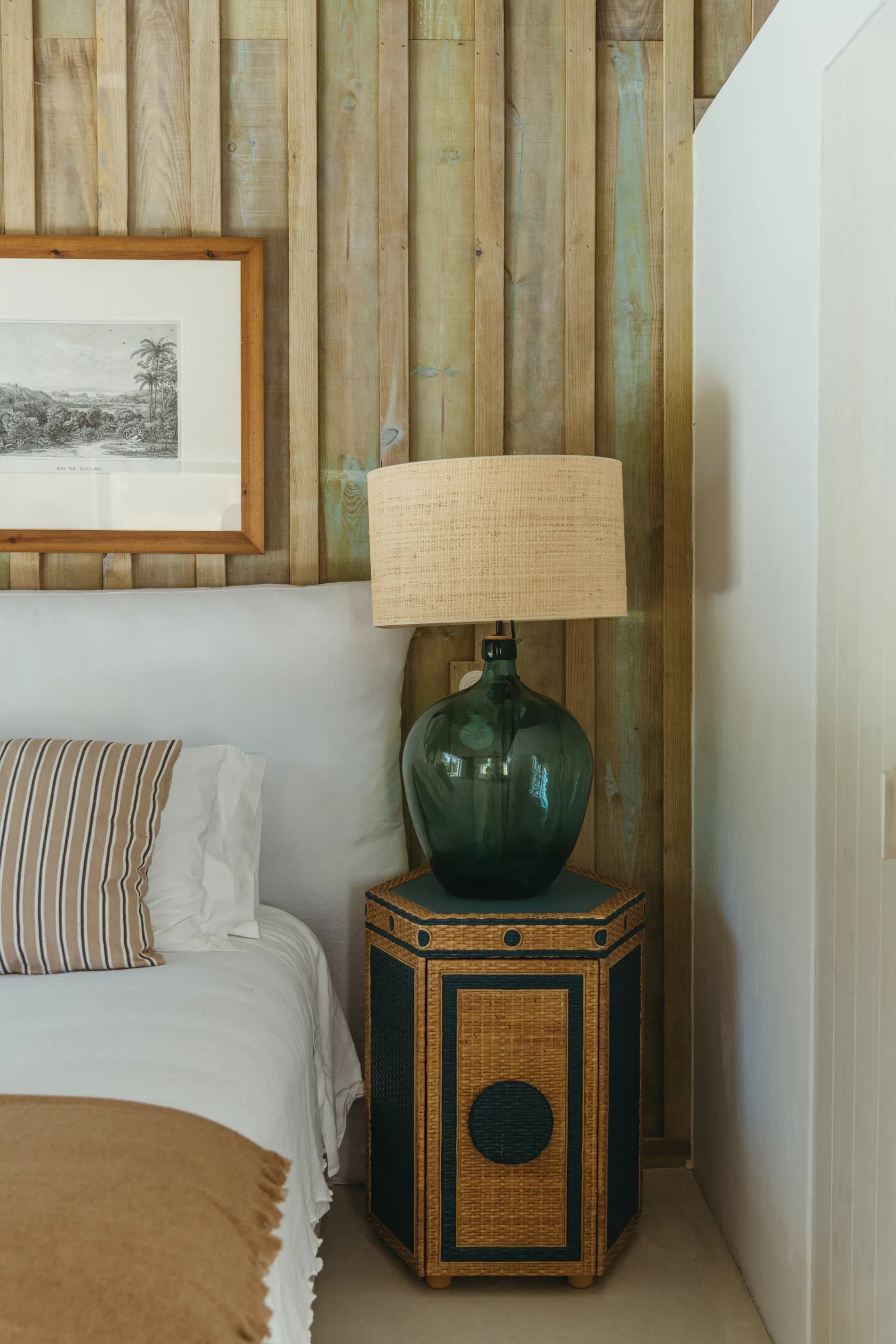 The Dunmore Nightstand, Atlantic Blue